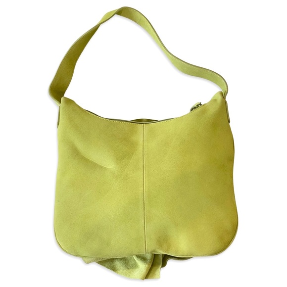 Suede Flower Hobo Bag Rosette Camelia Bag - Picture 6 of 9